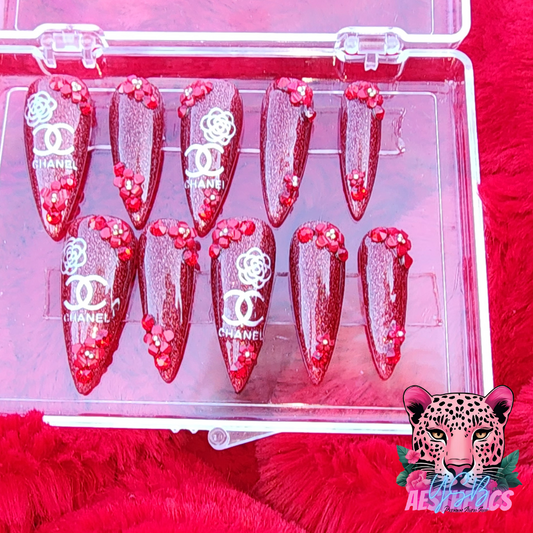 Ruby Radiance Luxurious Press-On Nails