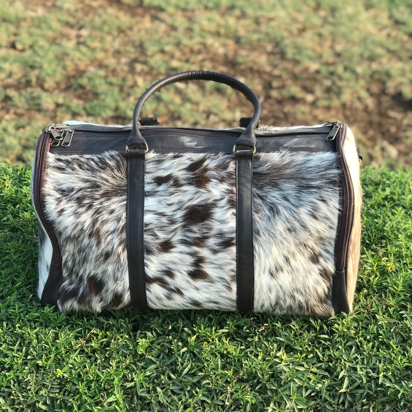 Cowhide Leather Duffel Bag