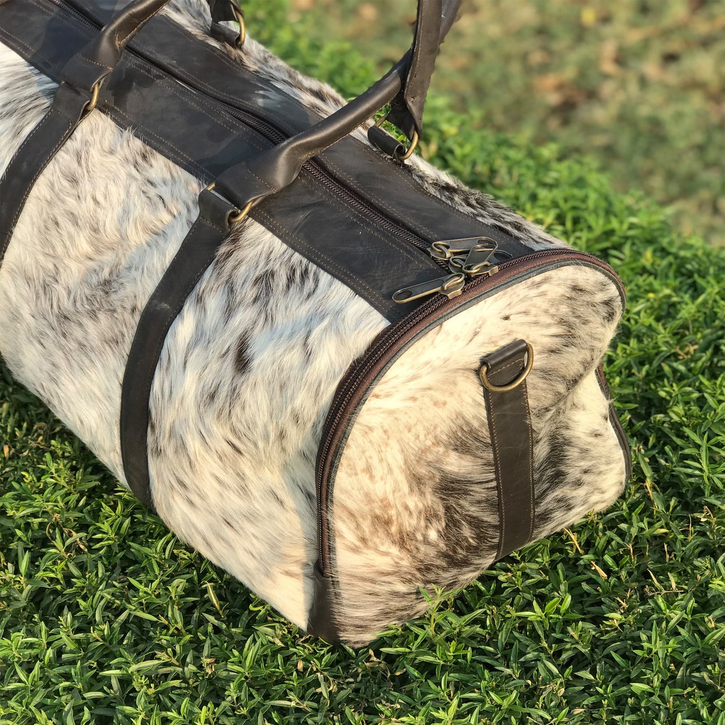 Cowhide Leather Duffel Bag