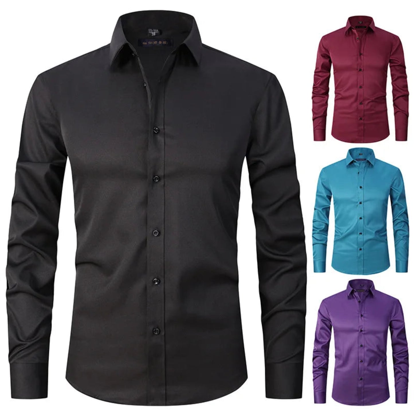 Elevate your wardrobe with the ReadyBoss Slim-Fit Dress Shirt. Premium cotton blend, sleek design, and versatile elegance—perfect for work, nights out, and luxury living. Shop YSB Aesthetics now.