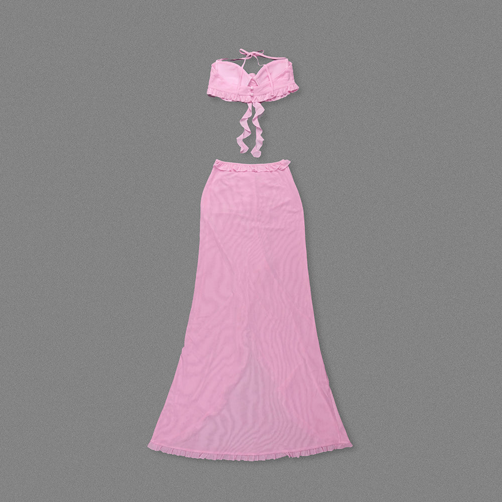 POSH ROSE TOP & SKIRT