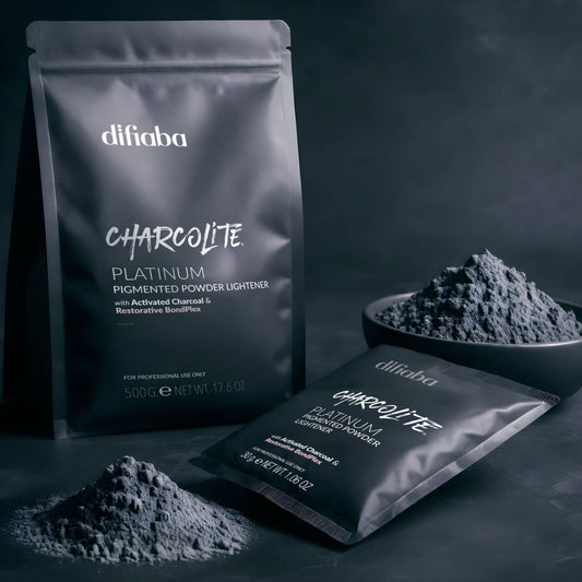 DIFIABA CHARCOLITE PLATINUM POWDER LIGHTENER  Bleach powder 10 level lifts plus hair bleach italian hair bleach products