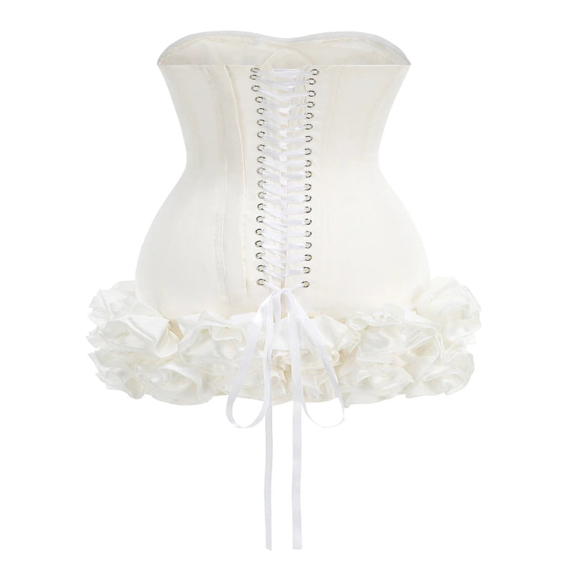FLEUR MUSE MINI DRESS High Quality Woman Fashion Clothes Fancy Mini Sleeveless Dresses Women Beautiful Sexy Flowers Dress