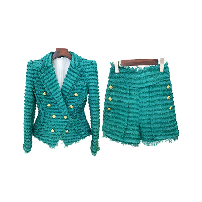  Luxury Classy Suits for Ladies Two Piece Shorts Set Women Clothing Winter Coat
